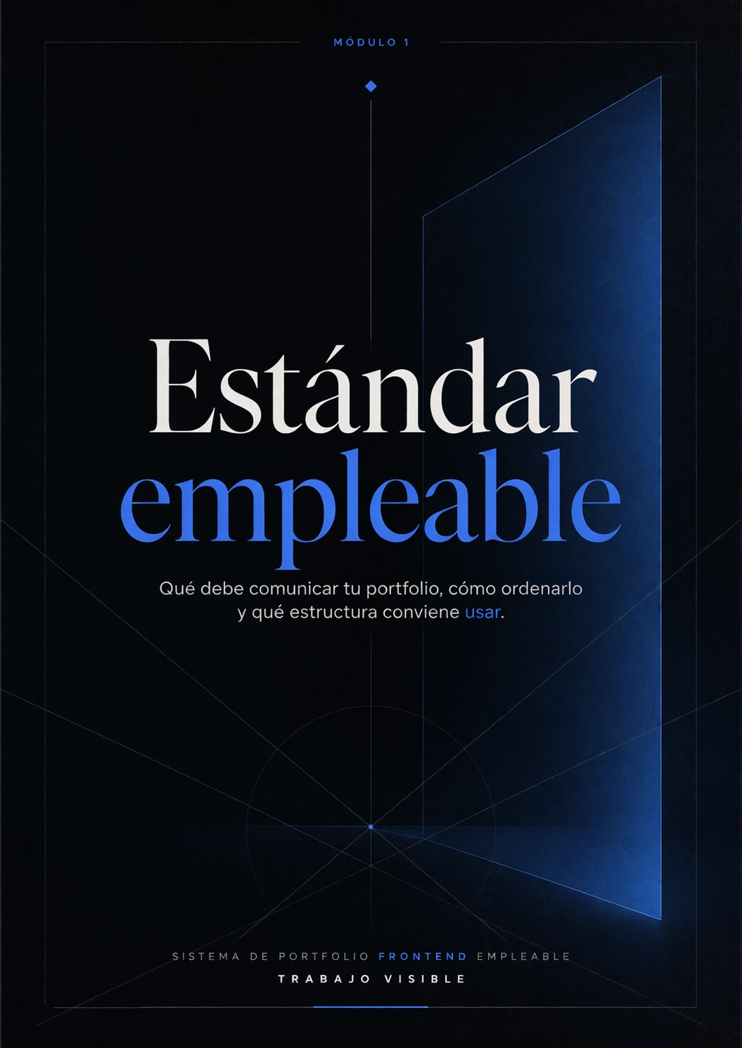 Exportación real del bloque "Módulo 1 — Estándar empleable", página 1.